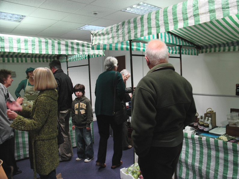 Su Grierson, Farmers Market held in the exhibition space...