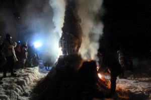 Su Grierson, Artists starting the fires at local Sino Kami fire festival.