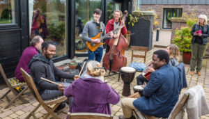 Su Grierson, ‘Jam’ session & networking lunch at Balgowan House with Ronnie Goodman, James Ford, Angus Grierson, Claire Hewitt, Nat Chalamanda, Kirsteen Henderson.