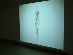 Su Grierson, Susan Sloan projection ‘Figure in Motion’.